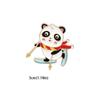 Chinese Style Giant Panda Zinc Zinc Alloy Brooch Enamel  Creative   Backpack Accessory
