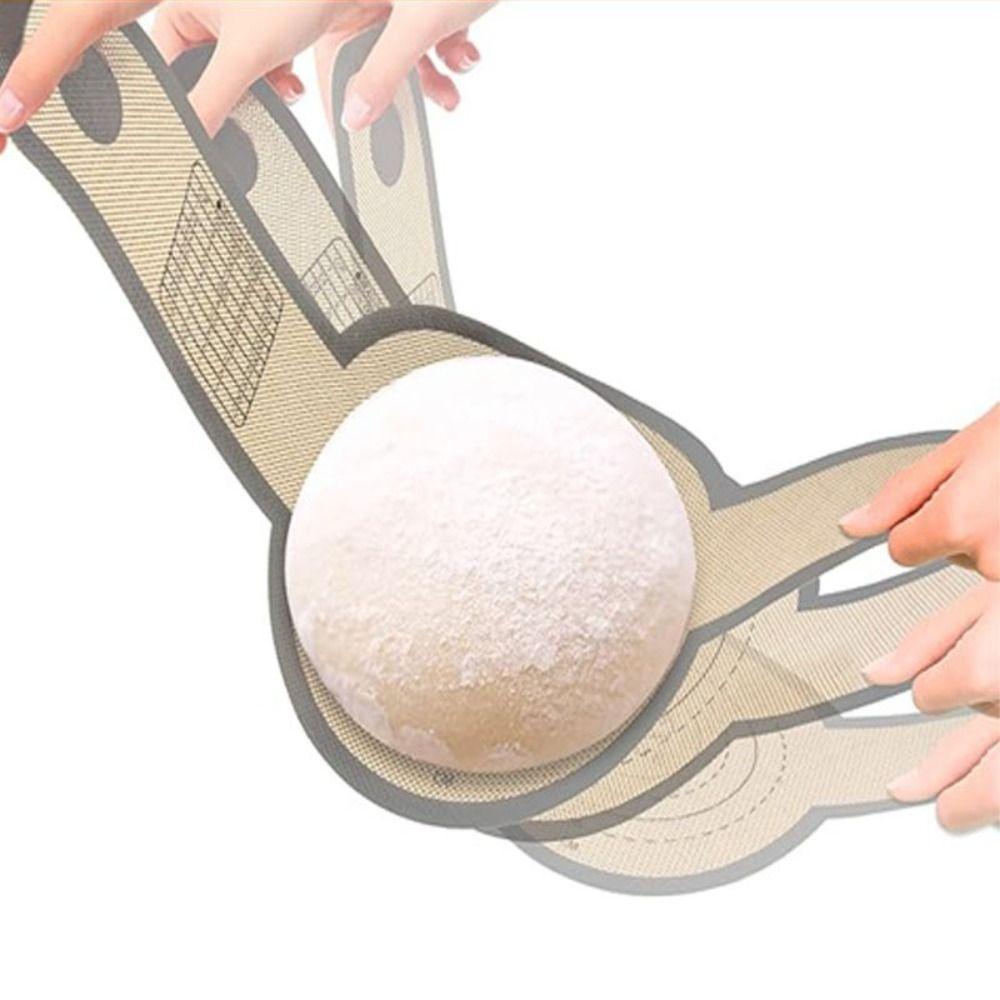 Long Handle Silicone Bread Mat Heat Resistant Non-Stick Baking Bread Sling Durable Sourdough Baking Mats For Dough Pastry Cookie