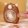 Creative Mini Capybara Fan Solid Color Cartoon Handheld Fan Simple USB Mini Fan  Camping