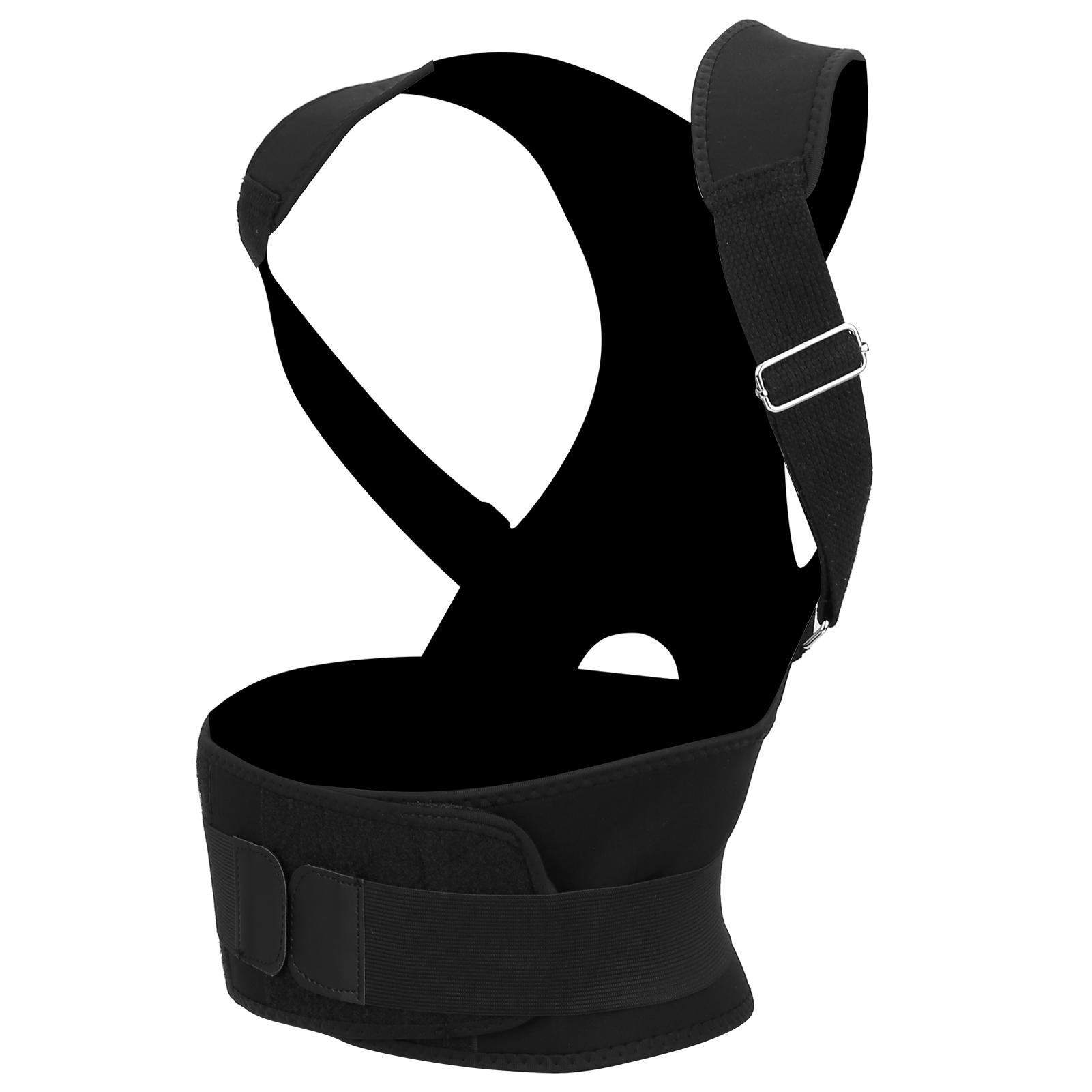 

Лента для коррекции спины, пояс для силовых тренировок, корректор горба, сидя, черный, M