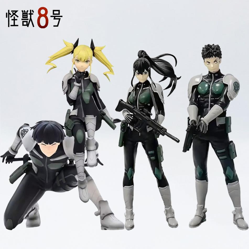 Anime 8/15cm Figurine Kaiju No. 8 Soshiro Hoshina Kikoru Shinomiya Action Model Pvc Toy Collection Desktop Accessories Gift