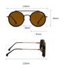Carrera Retro Sonnenbrille Vintage für Damen und Herren Sport Fahren Metallrahmen UV400 Brillen Pilot Sonnenbrille für Damen 167/S