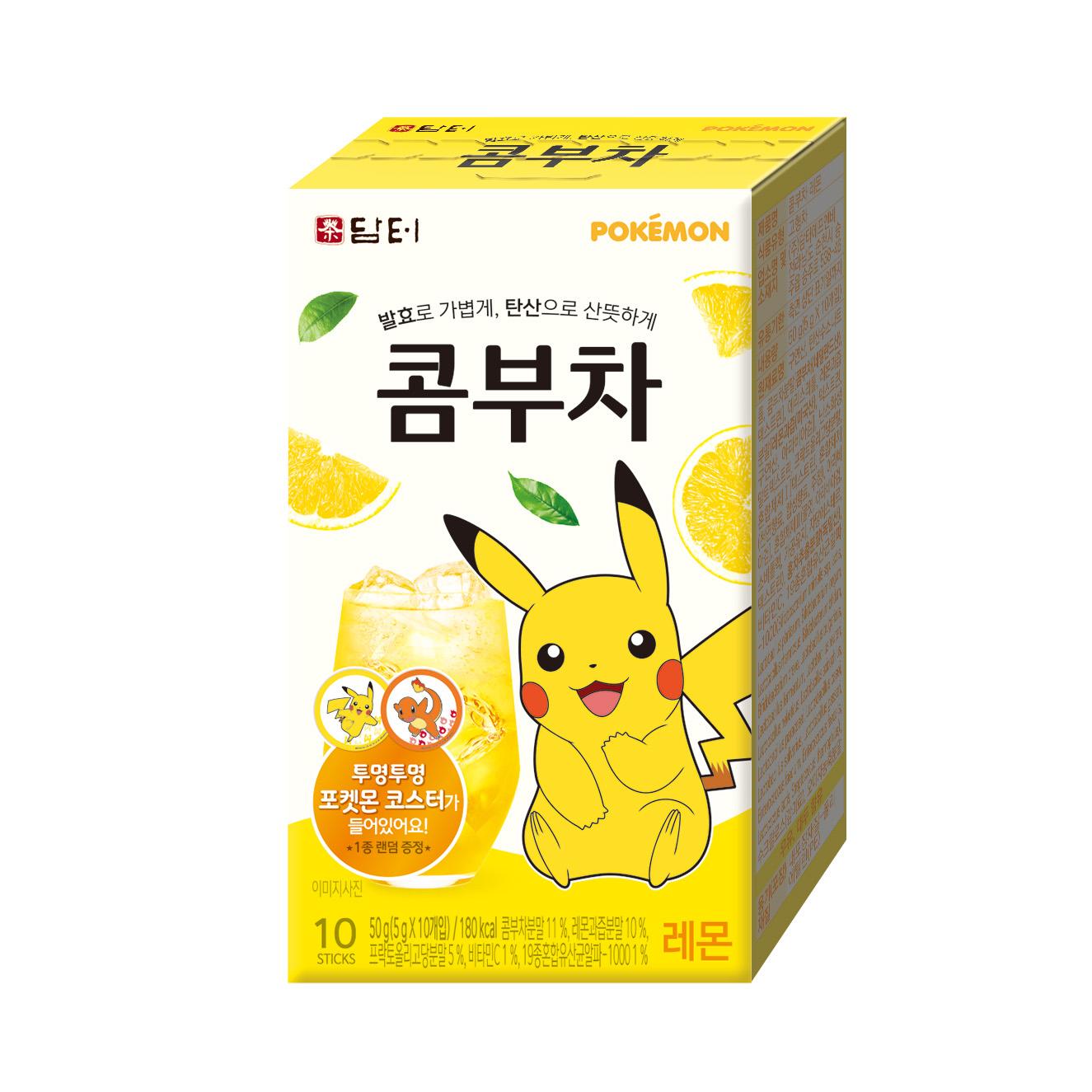 

[DAMTUH] Kombucha Tea Pokemon Edition, подарок для покемонов 10 sticks жёлтый