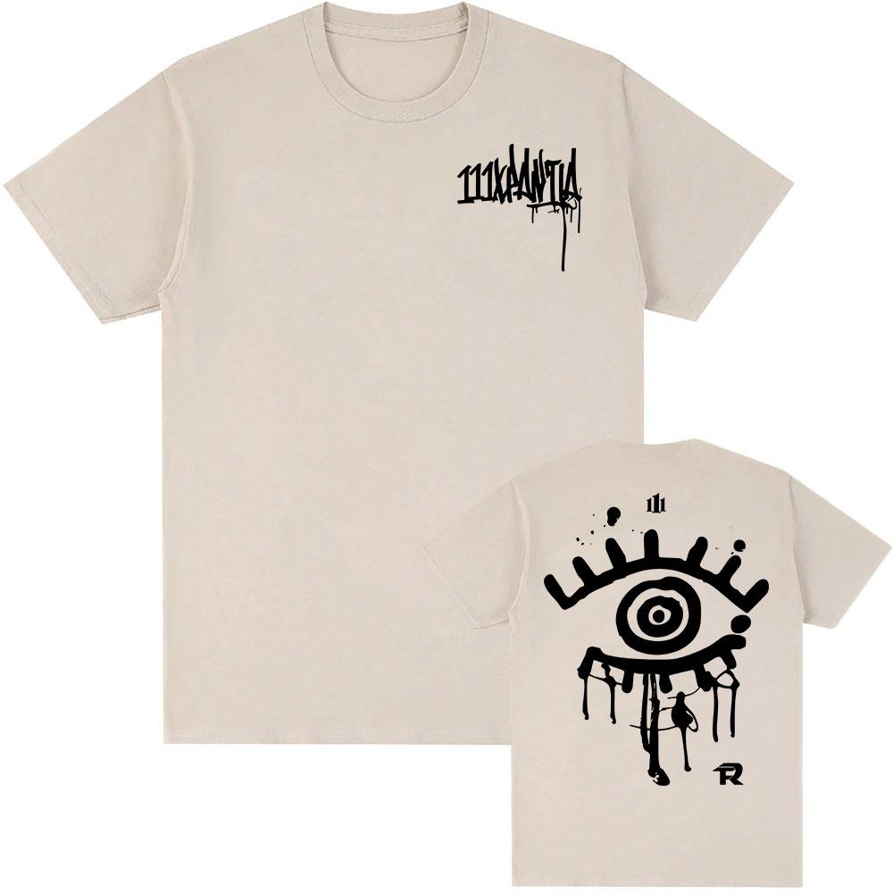 2025 Album 111XPANTIA Tričko Fuerza Regida Grunge Hip Hop Unisex Streetwear Bavlna Ležérní Trička s Krátkým Rukávem Pánská Dámská Trička