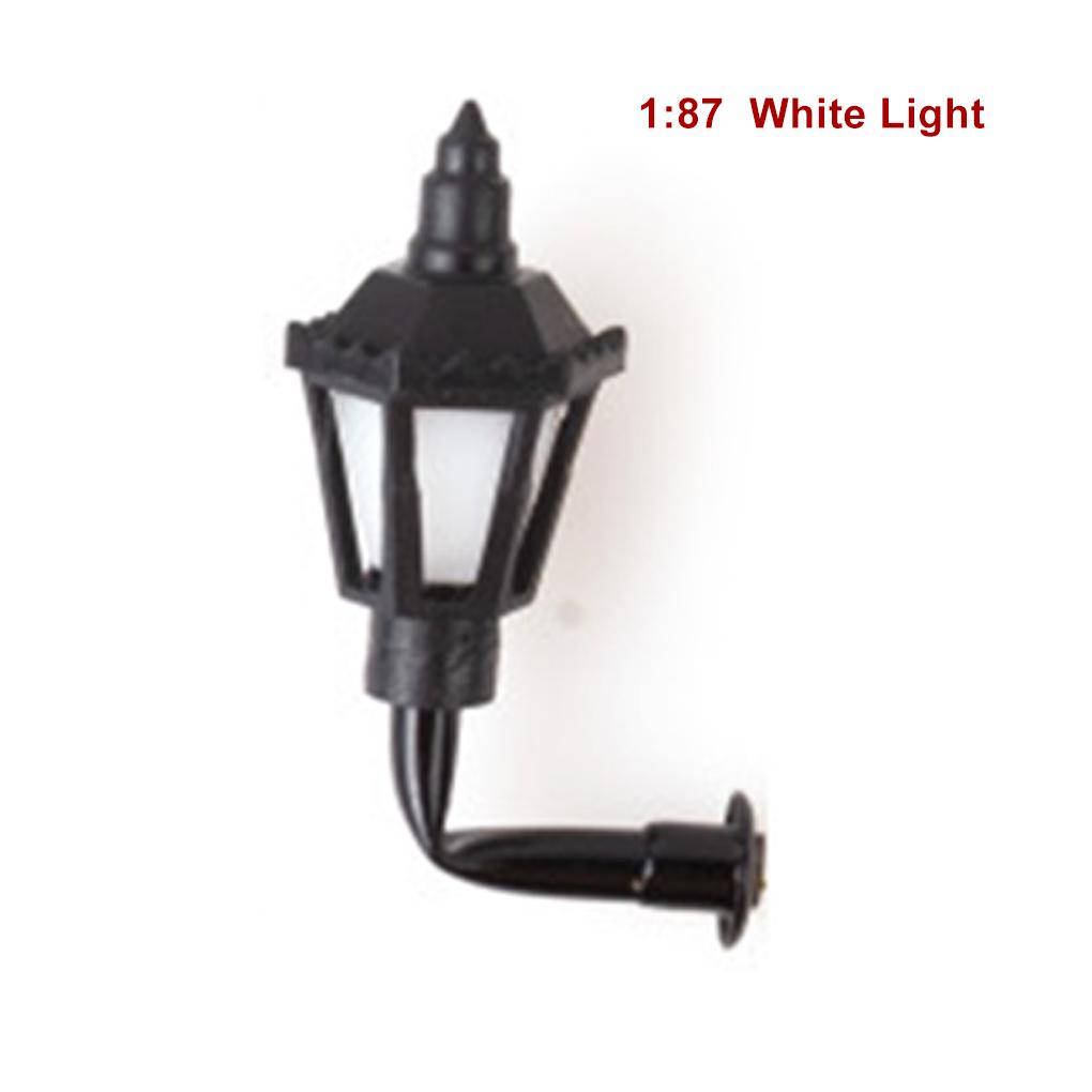 Garden Lights Sand Material Scaled Model LED Metal Lamppost Train Scale Layout Landscape Kid Hanging Lamps for Pathway