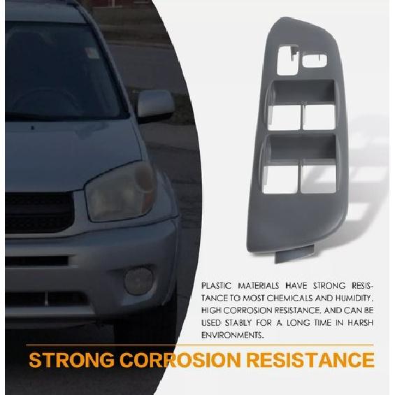 Driver Left Power Window Switch Bezel Trim Gray For 2001 2002- 2005 Toyota Rav4