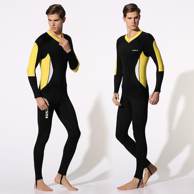 Mens Full Coverage Rash Guard With Hood Snorkeling Swimming UV Protection Quick Dry Lycra Swimwear