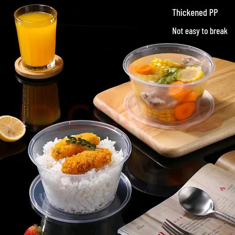 Xuyang Lancai 1000ml Round Disposable Takeout Bowls