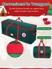 Christmas Tree Storage Bag Waterproof Zippered Bag Holiday Decorations Dustproof Cover Pouch for Costume Props Party Supplies