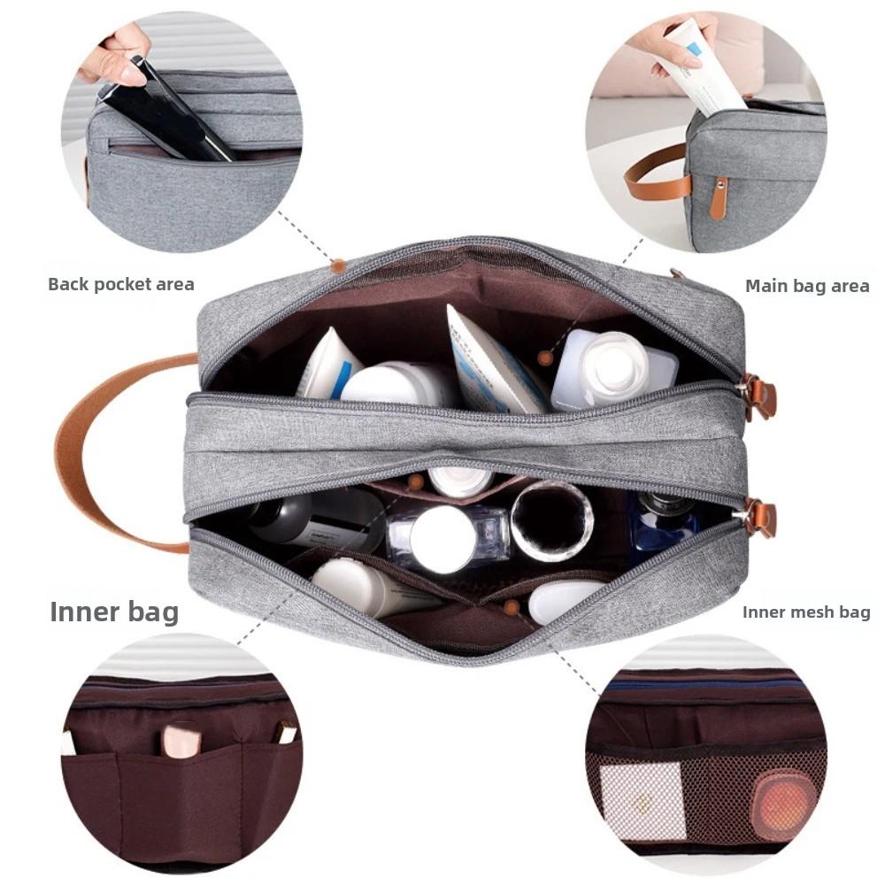 Cosmetic Storage Men Wash Bag Oxford Cloth Makeup Bag Simple Fashion Travel Storage Bag  Toiletries
