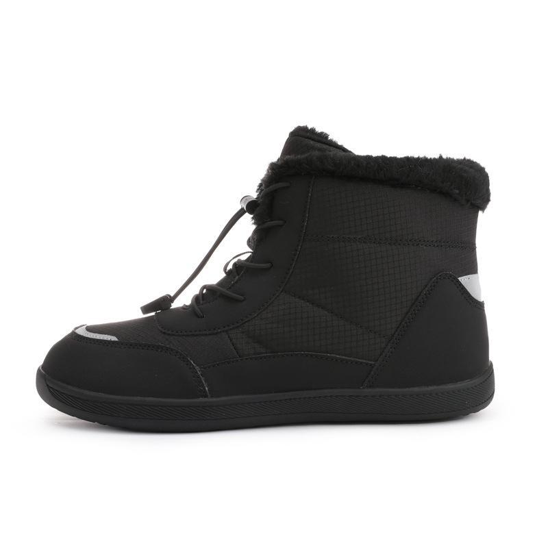 Winter new large size high top velvet thickened wide head cotton shoes outdoor warm snow boots