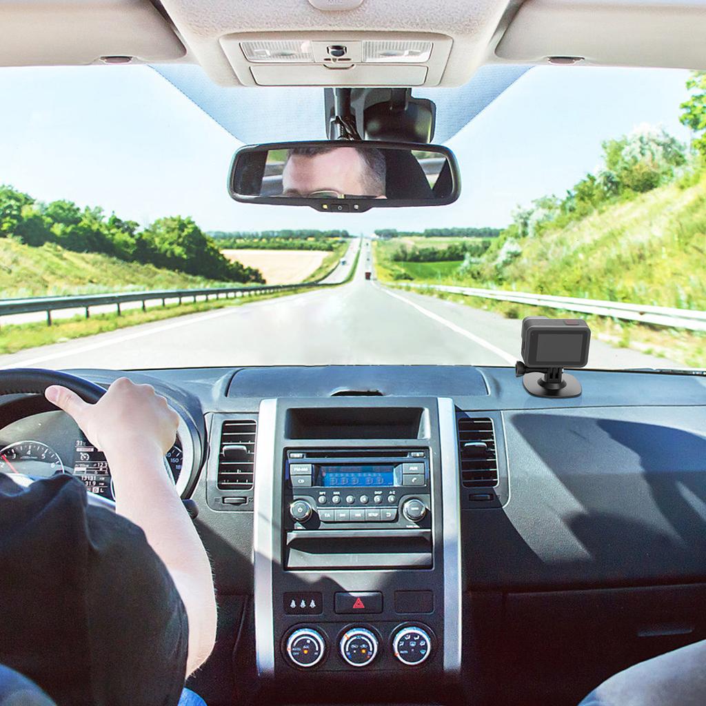 Clemă de montare pe șină pentru motocicletă, suport rotund convenabil la 360 de grade pentru camere de acțiune, telefoane pe motociclete, ușor de instalat