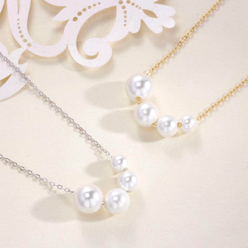 Baroque bead necklace female French retro elegant light luxury ins style high-end accessories