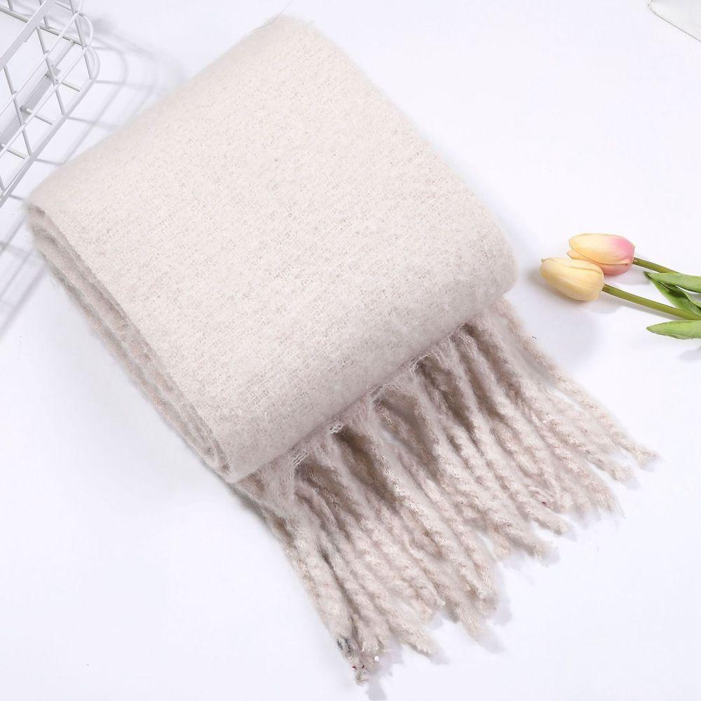 Winter Korean Style Scarves Pashmina  Wraps Female Cashmere Shawl Cashmere Scarves Solid Scarf