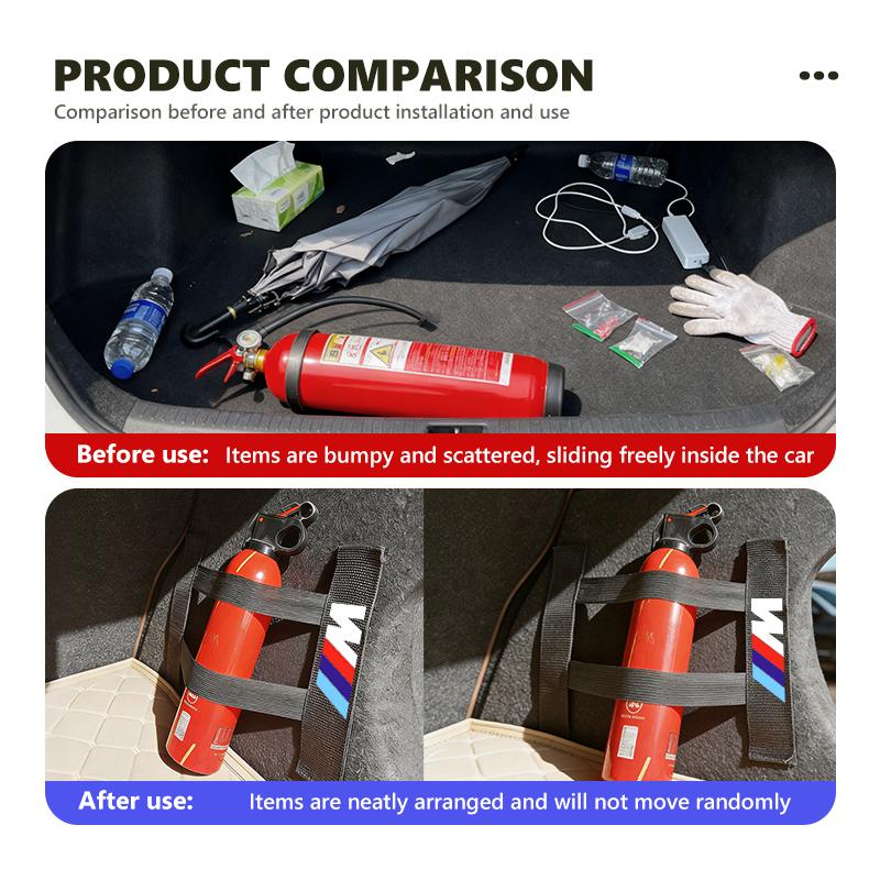 Car Trunk Organizer Strap Fixing Belt Storage Bag Tapes Fixed For BMW 1 3 5 7 Series M F01 F20 F10 F13 E52 E53 E60 E93