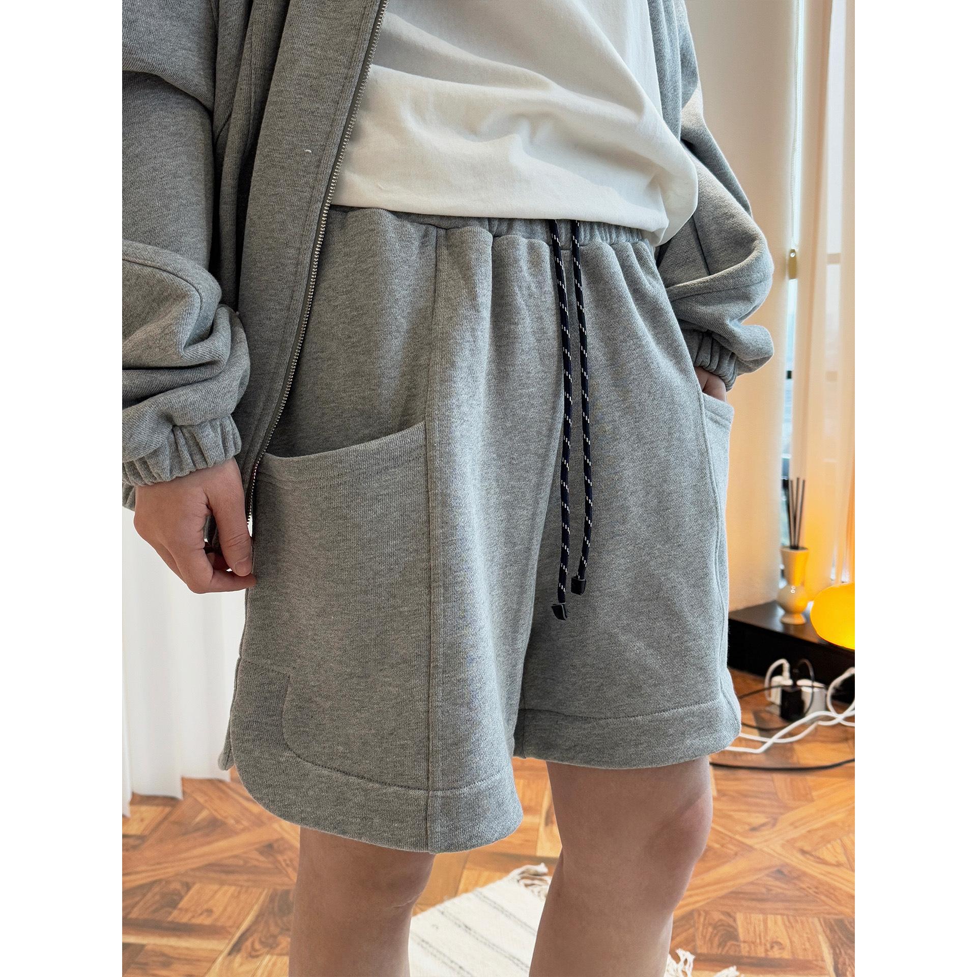 

Johnature Simple Casual Comfortable Breathable Simple Silhouette Shorts Women Summer Comfortable Shorts M серый