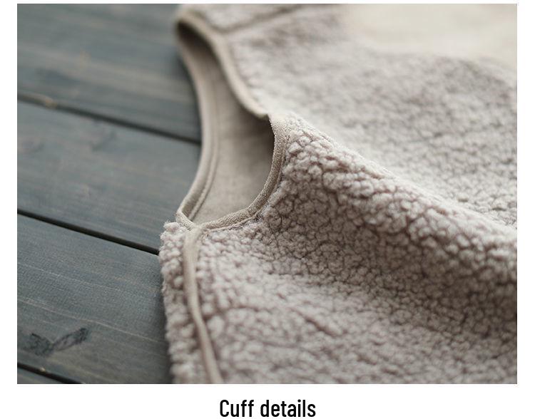 Women's Mid-Length Faux Lamb Wool Vest - Autumn/Winter Fashion Versatile Coat