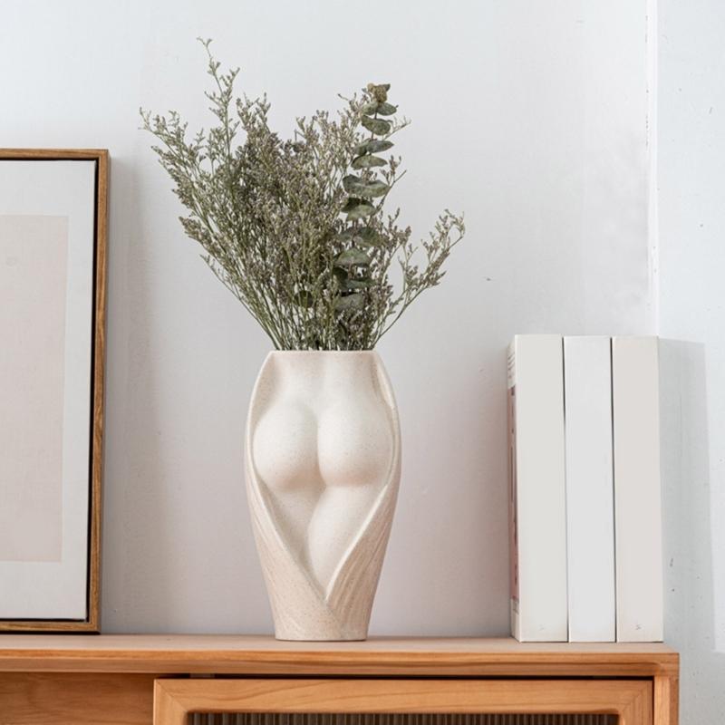 Human Body Flowerpot Silicone Mold Concrete Candlestick Resin Mould DIY Vase Succulent Planter Molds Home Decorations