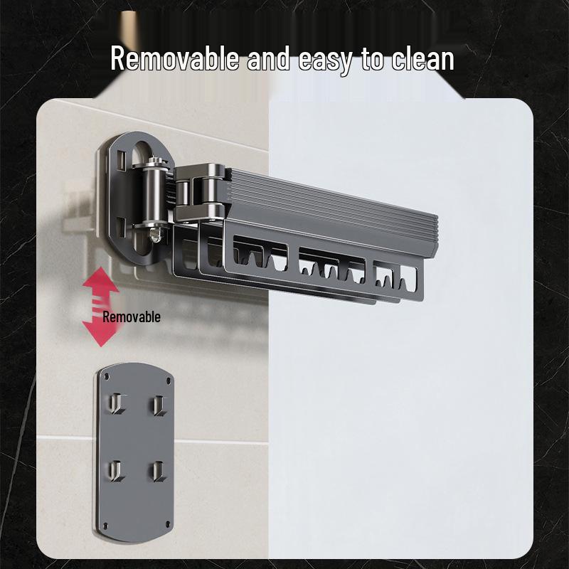 Aluminum Alloy Folding Clothes Drying Rack: No-Drill, Indoor/Outdoor Use