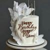 Alles Gute zum Geburtstag Prinzessin Acryl Tortenaufsatz Schöne Königliche Grenzüberschreitende Königin Blumen Dekorationen für Torte Tortendekoration Zubehör