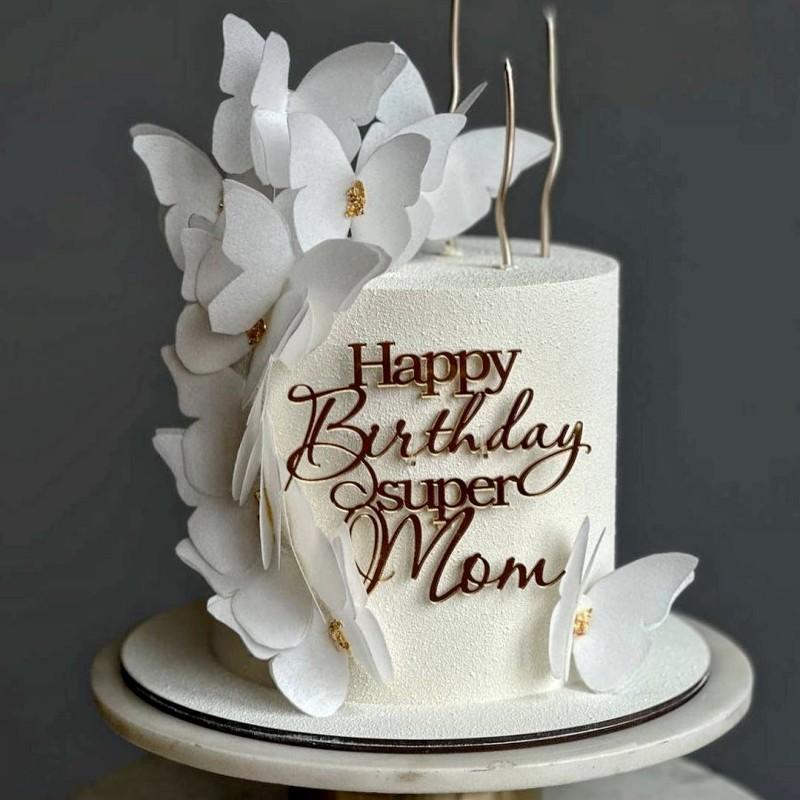 Alles Gute zum Geburtstag Prinzessin Acryl Tortenaufsatz Schöne Königliche Grenzüberschreitende Königin Blumen Dekorationen für Torte Tortendekoration Zubehör