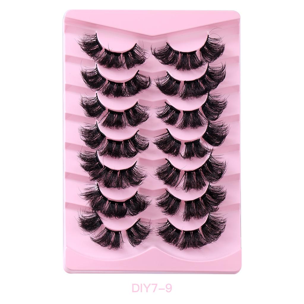 Diy Segmented False Eyelashes 7 Pairs Of High Imitation Mink Hair Dense Curl Simulation Eyelashes