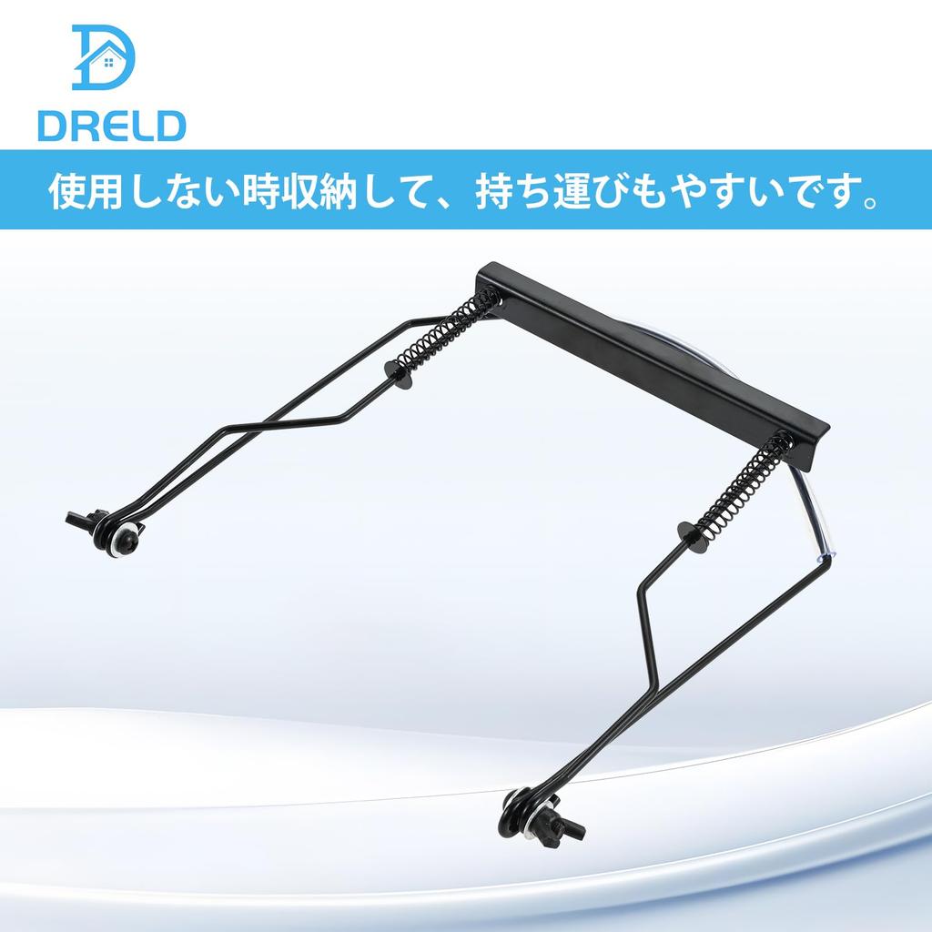 Dreld Harmonica Holder for Adjustable Neck Harmonica Metal Professional Support for Concerts and 1 Piece 10-Hole Harmonicas, Holder, Stand, Frame,