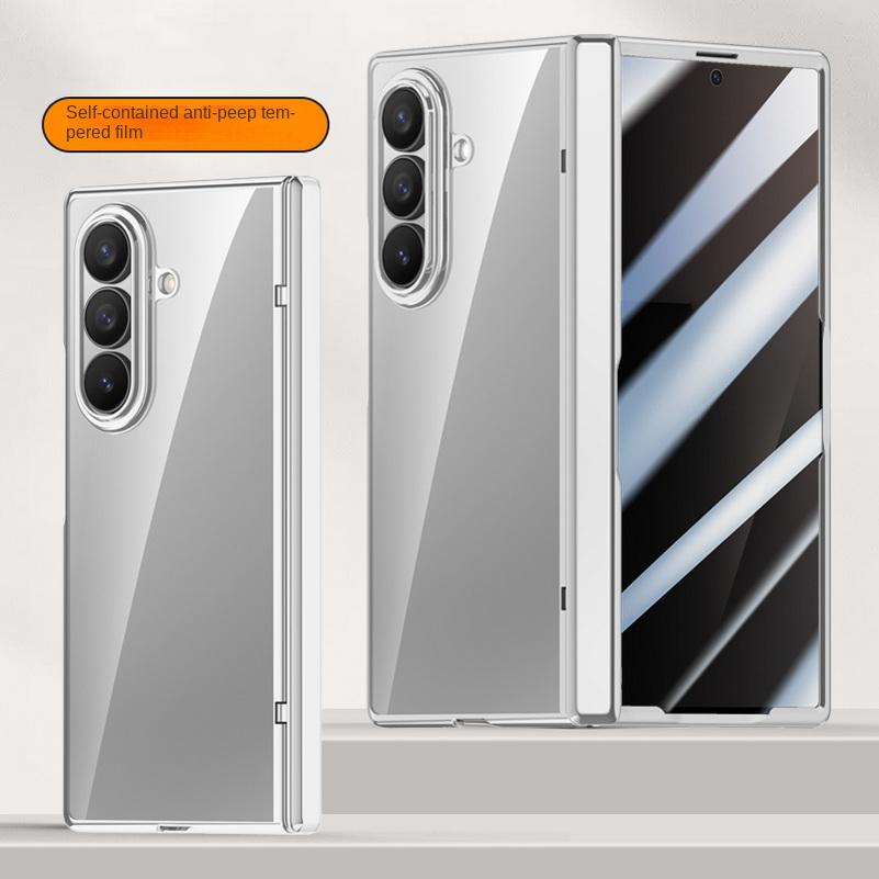 Transparent Screen Tempered Glass Protector Case For Samsung Galaxy Z Fold 7 fold7 All-inclusive Spring Hinged Cover