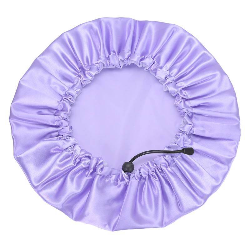 Touca de Banho Reutilizável Estilo Desenho Animado Para Adultos Com Estampa de Margaridas e Design à Prova D'água