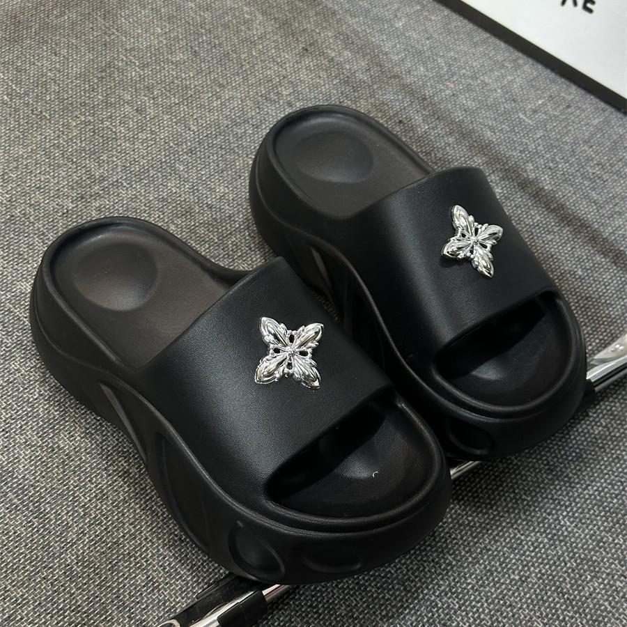 

Thick-soled slippers women s new summer outer wear summer cool slippers go out to increase the height of students 36/37 for 35/36 feet