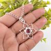 Rhodolite Gemstone Jewelry, Handmade Silver Pendant, 925 Solid Sterling Silver Pendant For Mother's Gift