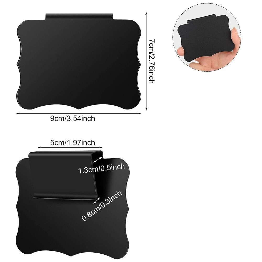10PCS New Plastic Price Boards Mini Black Price Tags Signage Multifunctional Table Chalkboard Shop Store