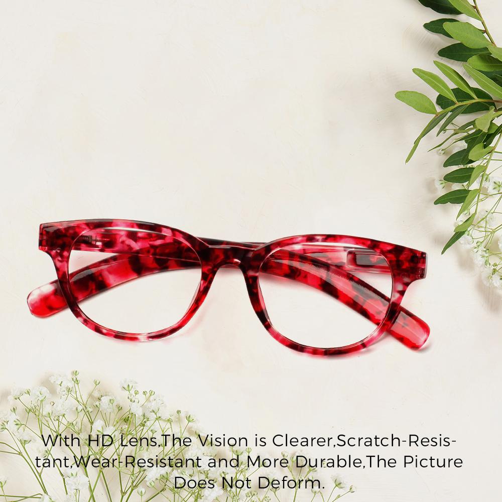 Turezing Fashion Ladies Reading Glasses Personality Print Flower Frame Decorative Eyeglasses +2.0+2.5+3.0+3.5