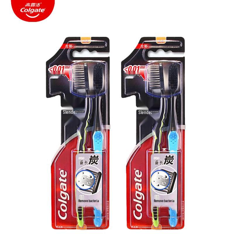 Colgate Slim Soft Charcoal Toothbrush (4-Pack)
