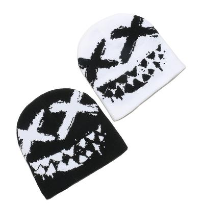 2025 Autumn and Winter New Beanie Personalized Hip Hop Grimace Knitted Hat Street Retro Pullover Cold Hat Men