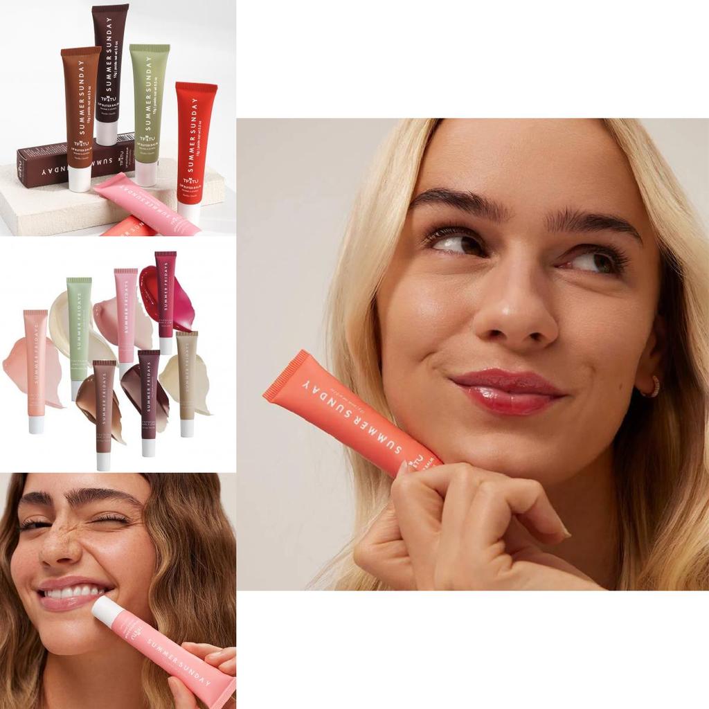 Bálsamo Labial Manteiga de Verão Luxuoso Summer Fridays Em Todas as Cores Para Lábios Macios e Hidratados