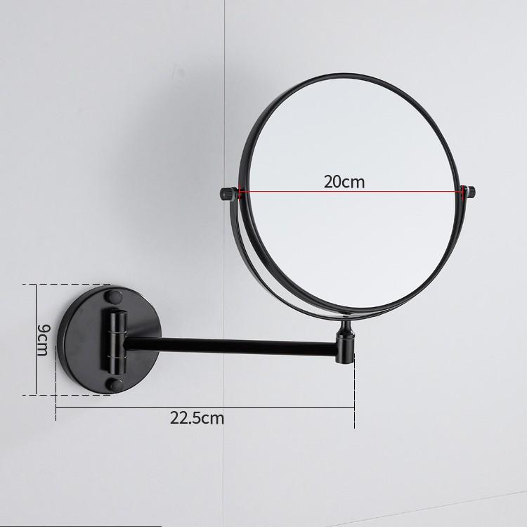 Specchio per Trucco Telescopico da Parete Rotante a 360°