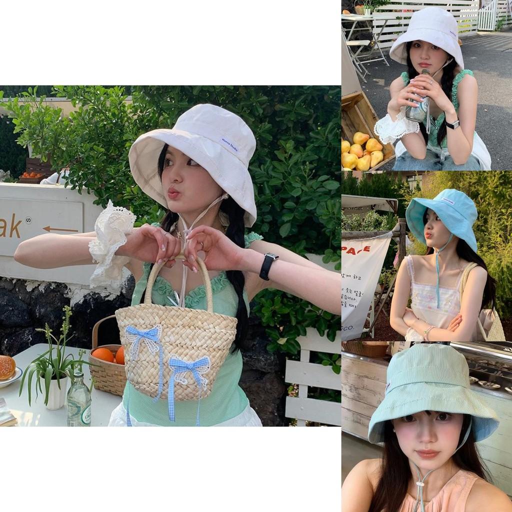 Mint Stylish Sweetheart Sun Protection Bucket Hat For Women With Large Brim Adjustable Design