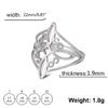 Wiccan Cross Celtics Knot Women Rings Witchcraft Good Luck Protection Amulet