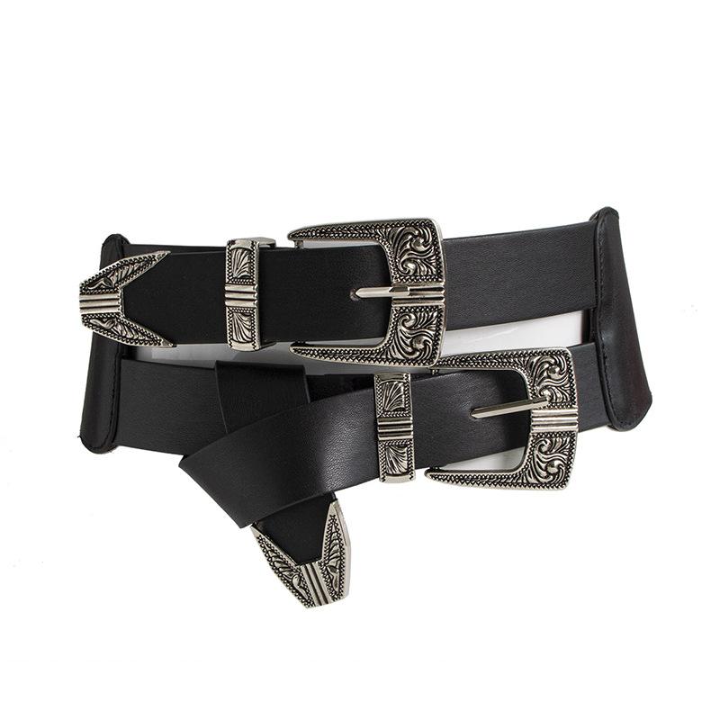 

Women s Fashion Western Style Sculpted Elastic Snap Adjustable Waist Cover Cowgirl Elastic Large Size Girl