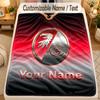 Flannel BlanketSC Freiburg FC Custom Name Text Personalized Soft Warm Throw Blanket Home Decor Gift