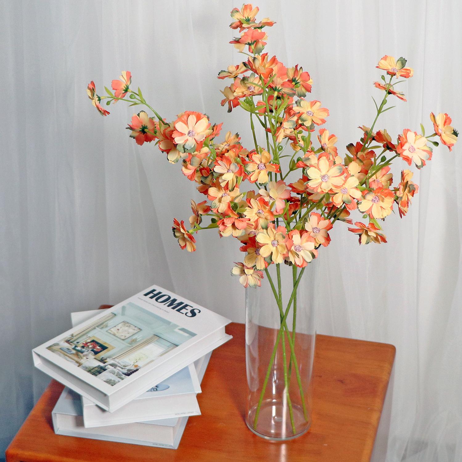 

Имитация Цветка Букет Сакуры Украшение Цветком Гостиной Фестиваль Свадебное Украшение Свадебные Принадлежности оранжевый