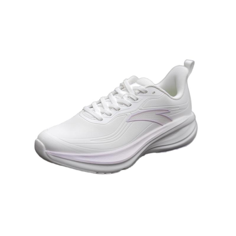 Anta Cloud Path Low top Running Shoes Women's White Purple Leather Version 122615526-6