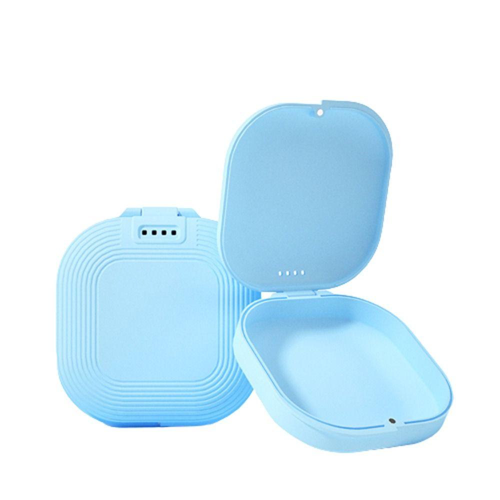 Plastic Fake Teeth Container Braces Box Orthodontic Retainer Box Denture Storage Box Dental Case