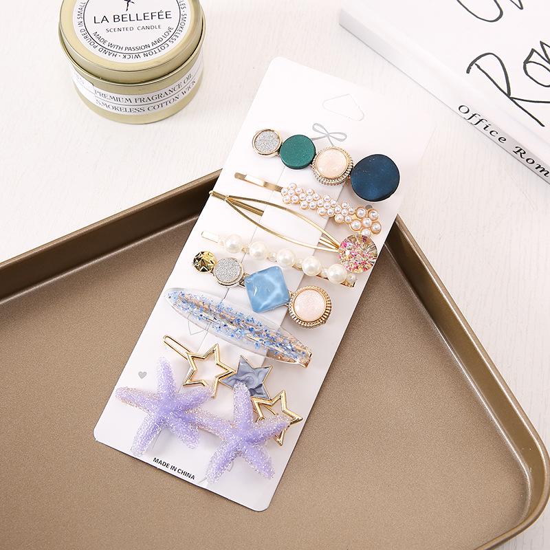 Luxury Pearl Bow Feather Hair Clip - Korean Style Bangs Accessory