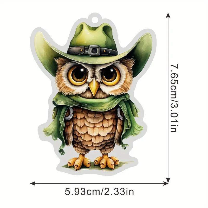 

Акриловая сова Причудливое украшение для рождественской елки Уникальный подарок для любителей Рождества 1