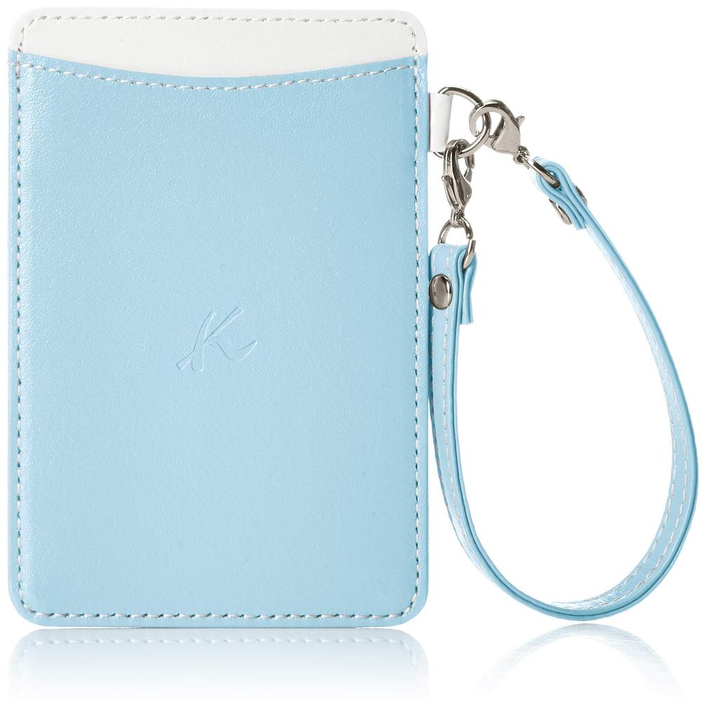 Pass Case with Strap PH0674 Ice 21901 [Kitamura] Blue/White [Blue]
