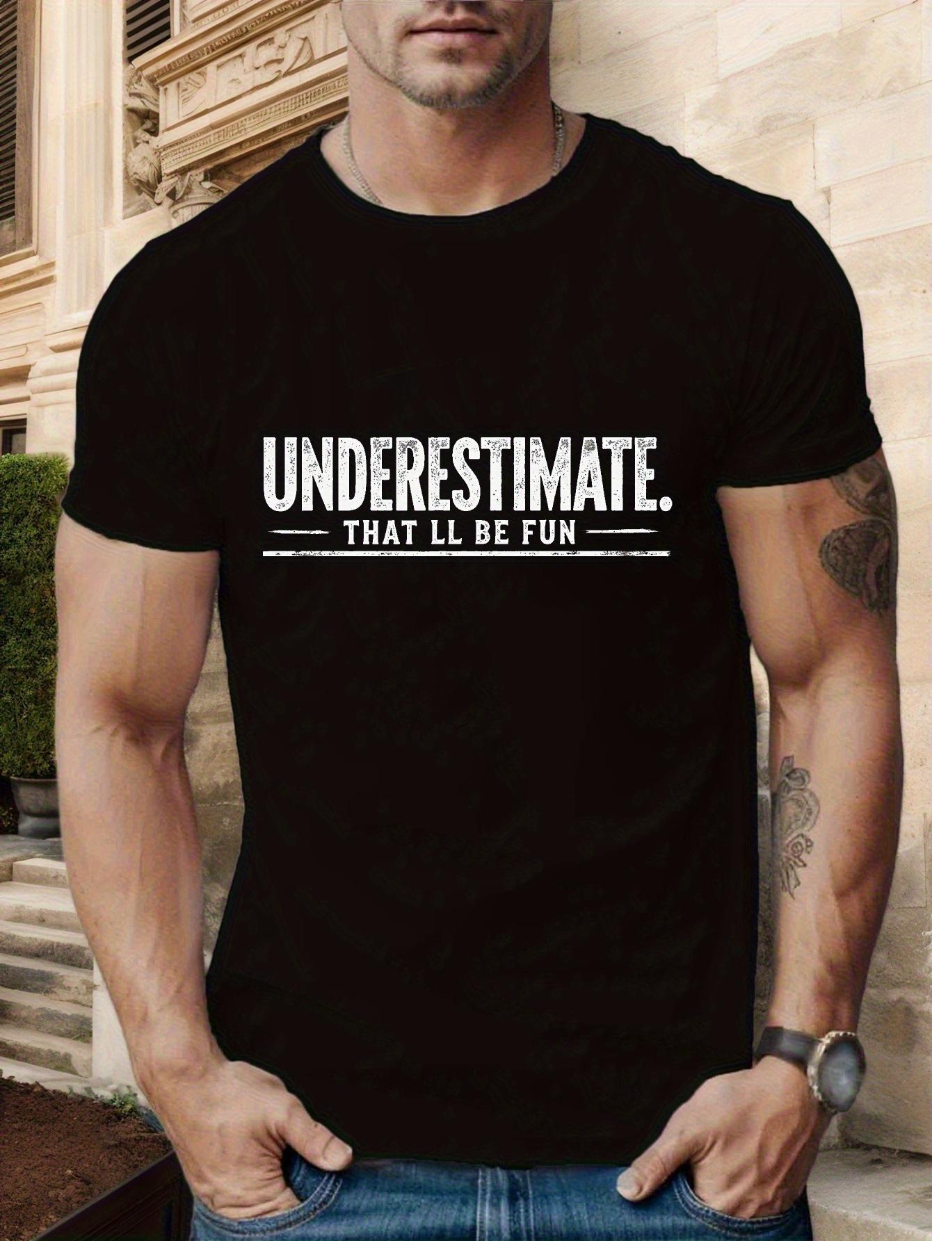 Underestimate  Graphic T-shirt - Cotton Blend XXXXL