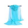 160*50cm Einfarbige Simulationsseide Chiffon Gestreifter Schal Wilder Mode Schal Sonnenschutz Druck Blumenmuster Schal Schals