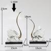 Transparent Crystal Swan Ornaments Creative Artwork Desk Decoration Gold-plated Swan Sculpture Modern Home Decor Accessories